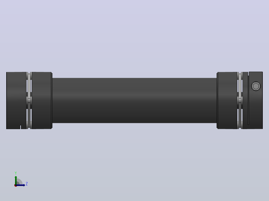 SHDL加长型联轴器[SHDL-56CW-10W×16W-250L]左视图