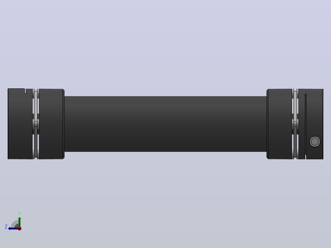 SHDL加长型联轴器[SHDL-56CW-10W×16W-250L]右视图