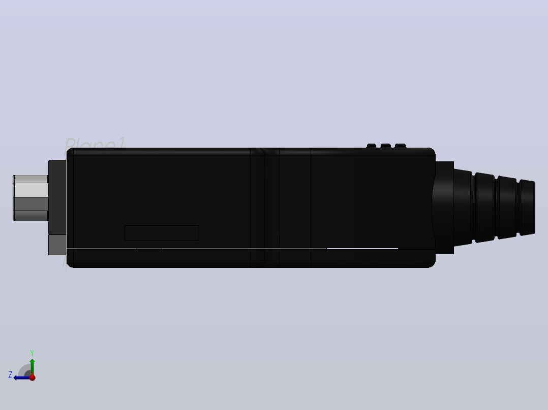 DB25 分线连接器右视图