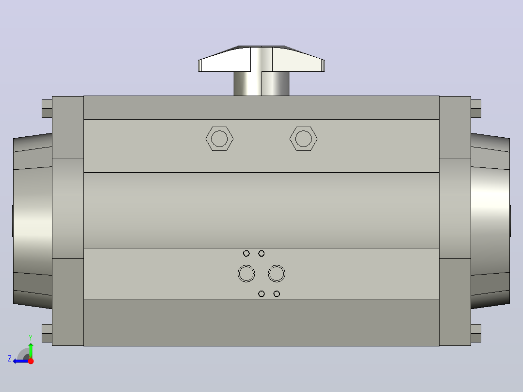 布雷S92-160双代理执行器右视图