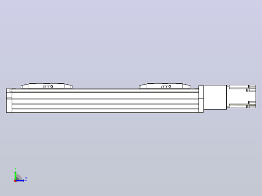 滚珠丝杠线性轴TPA-GCRS-80-1610C-L50-M-M20-N3左视缩略图