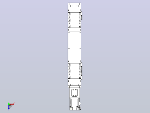滚珠丝杠线性轴TPA-GCRS-80-1610C-L50-M-M20-N3俯视缩略图