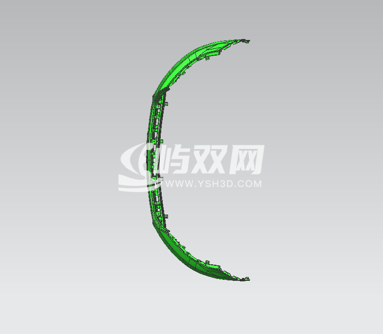 轿车前保险杠结构模型