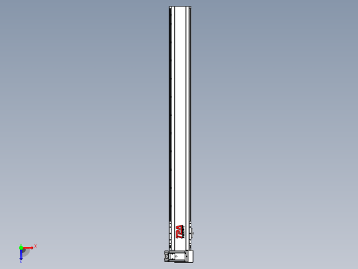 皮带直线轴半封闭可选导轨TPA-HNB-120D-110-L1100-RU-C-P40-N3俯视缩略图