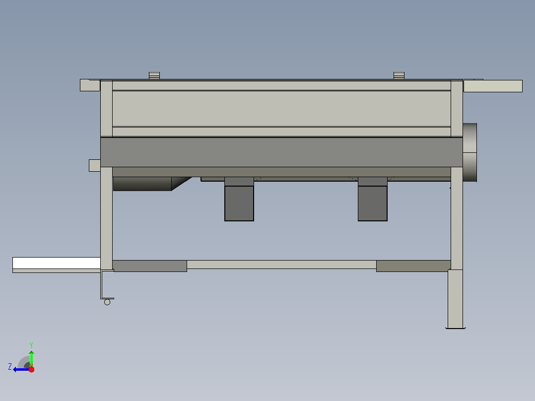 黑胡椒脱粒机右视图