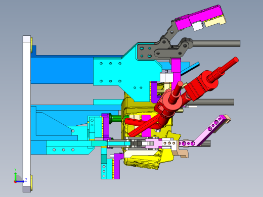 简易夹具设计数模左视缩略图