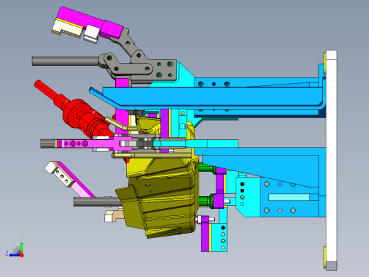 简易夹具设计数模右视缩略图