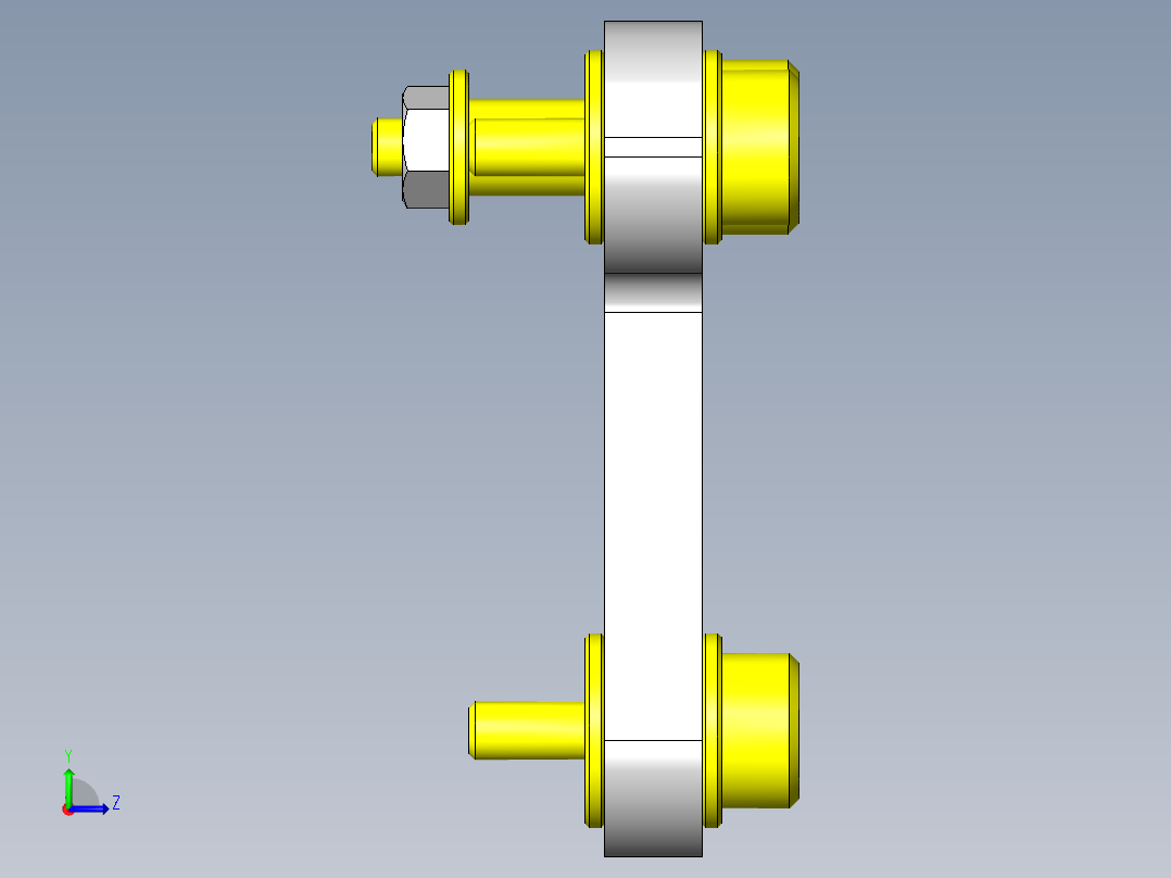 抬起多个工件的机构左视图