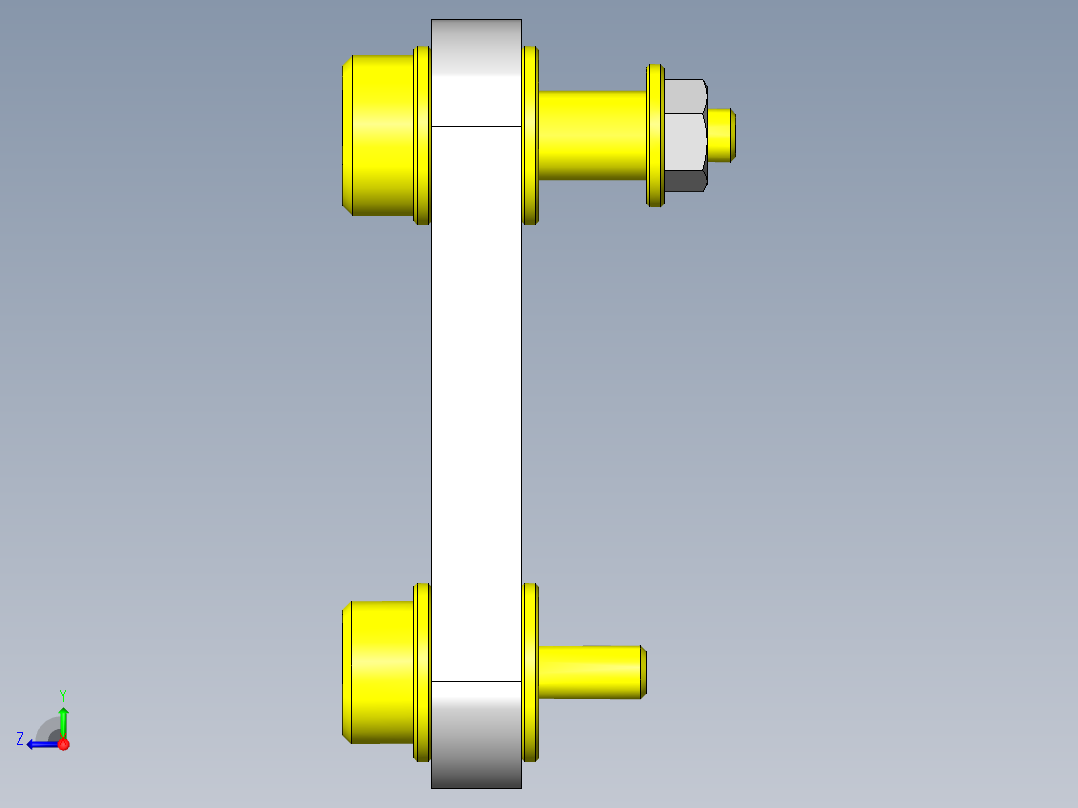 抬起多个工件的机构右视图