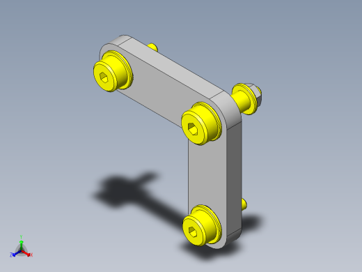 抬起多个工件的机构正等轴测缩略图