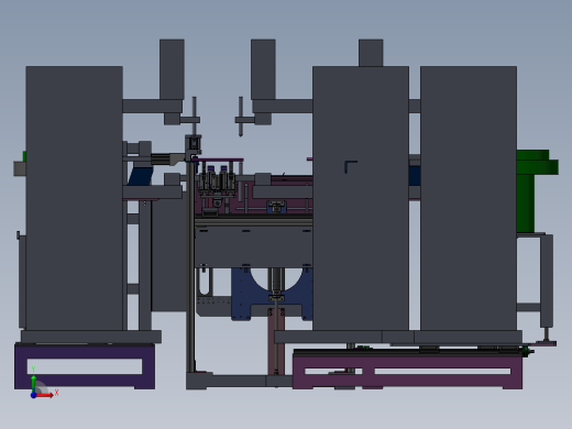 螺母自动组装成方管并焊接机sw18前视缩略图