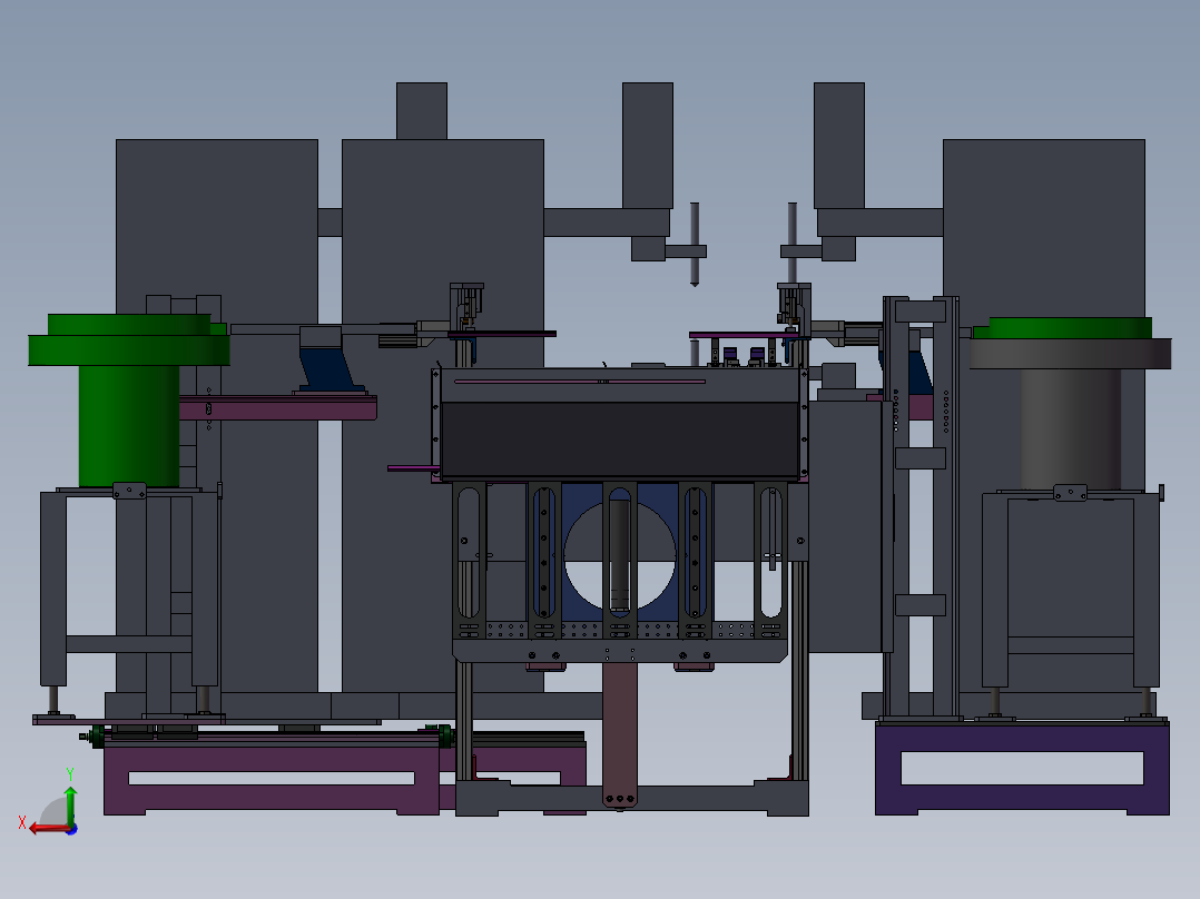 螺母自动组装成方管并焊接机sw18后视图