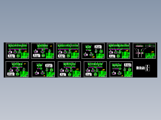 YD430埋刮机布置图(十多张)