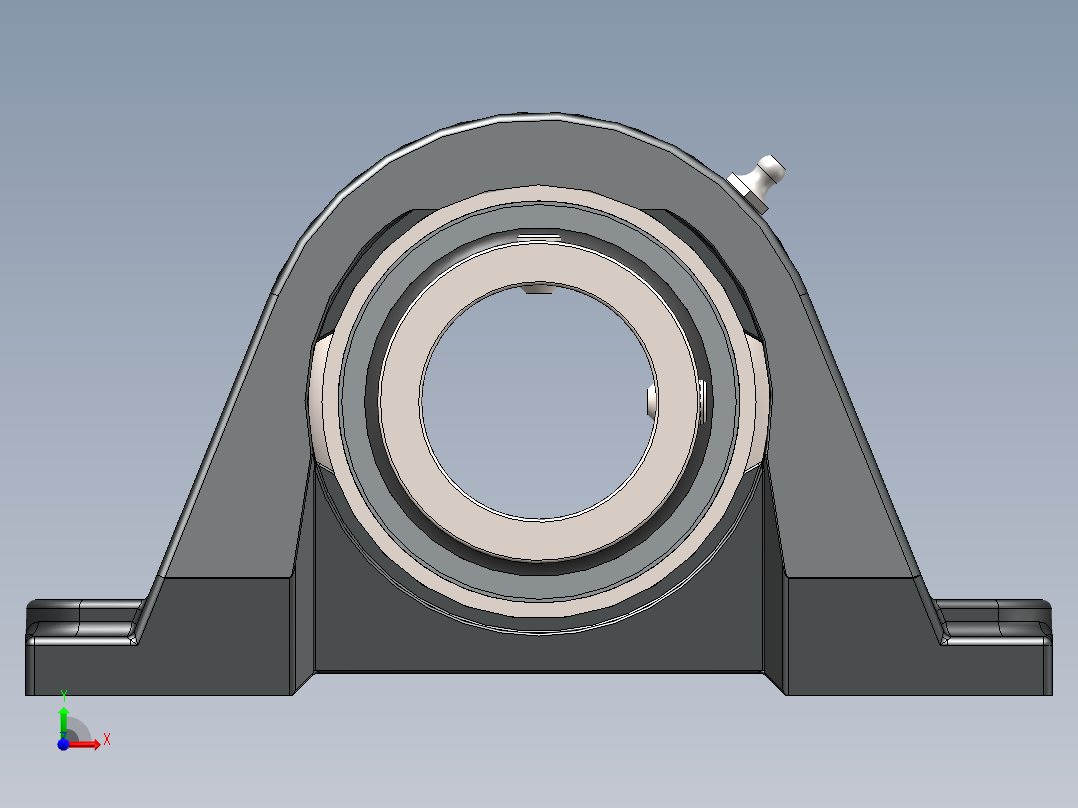 solidworks 铁姆肯公司sa系列轴承座前视图
