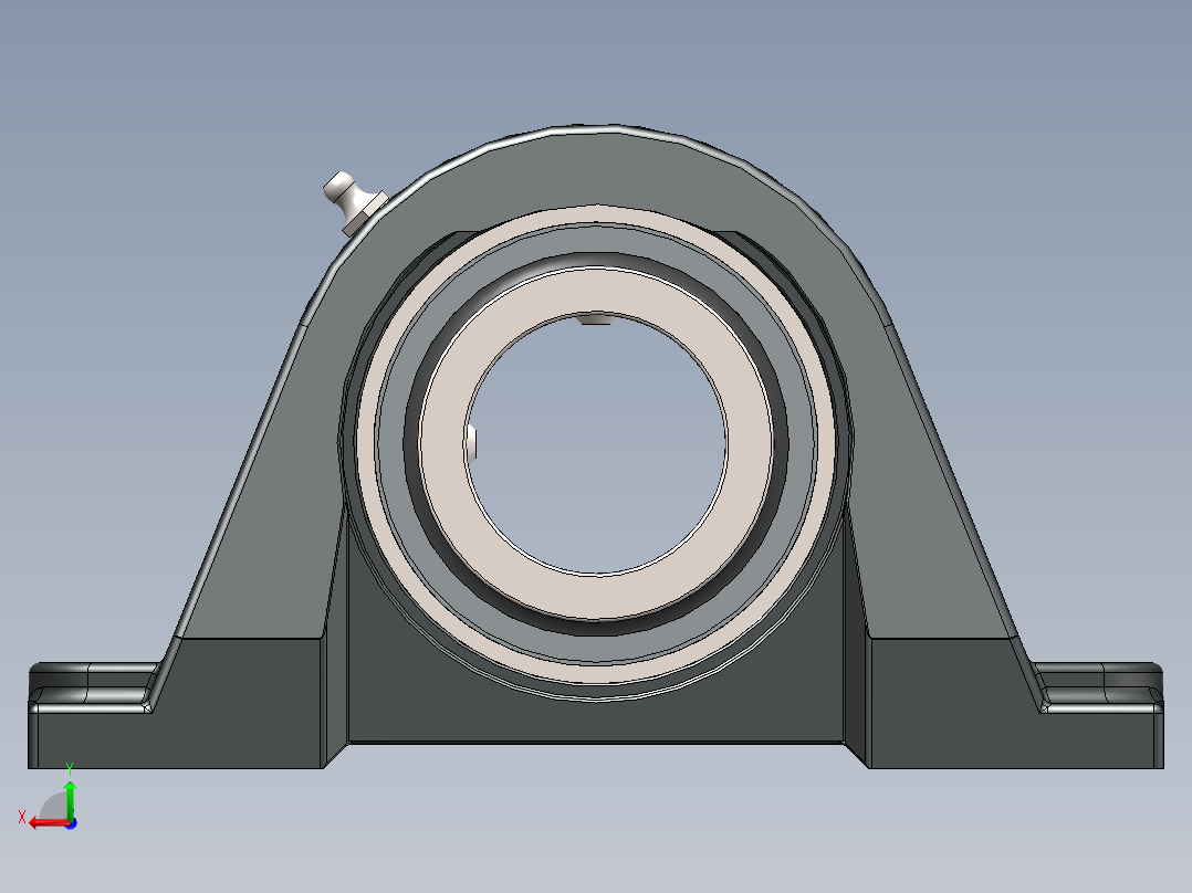 solidworks 铁姆肯公司sa系列轴承座后视图