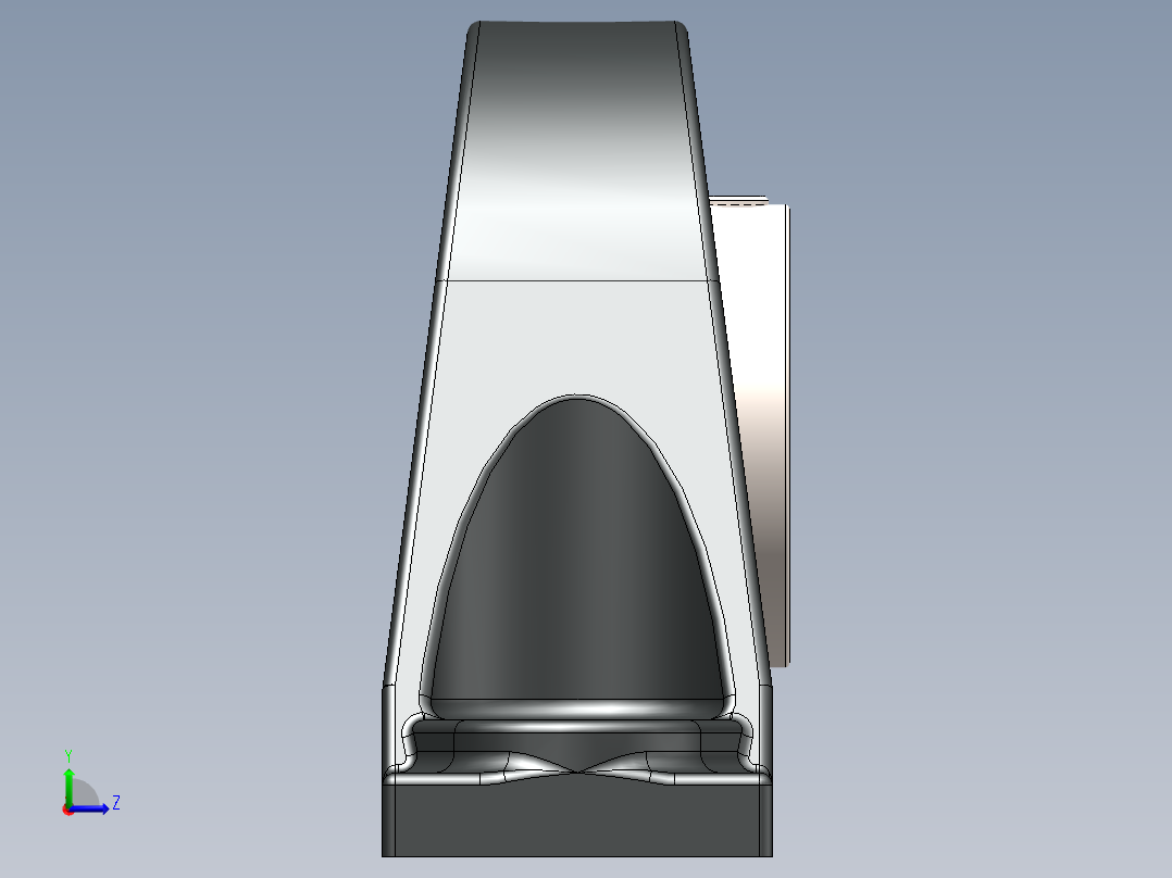 solidworks 铁姆肯公司sa系列轴承座左视图