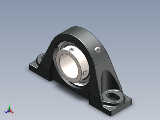 solidworks 铁姆肯公司sa系列轴承座正等轴测缩略图