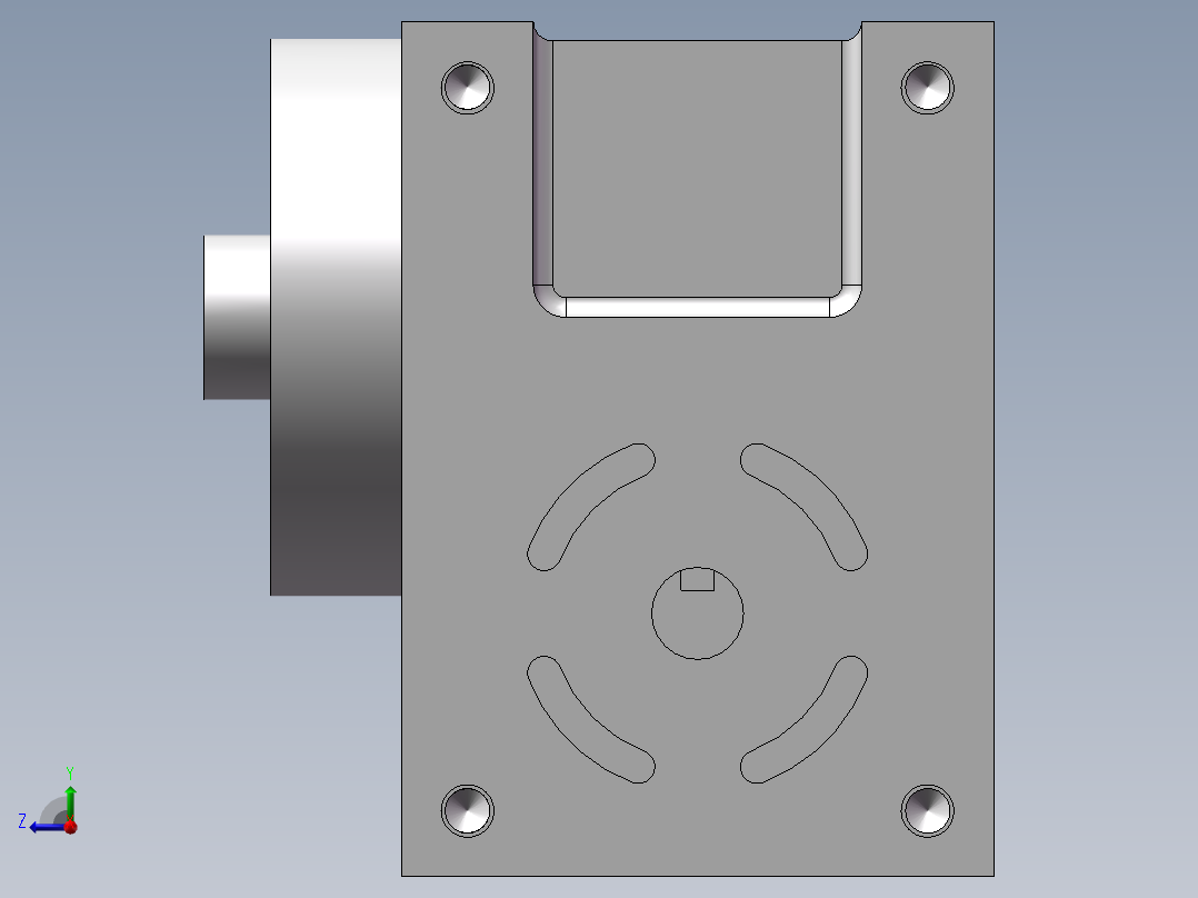 恒技45DF凸缘型分割器右视图