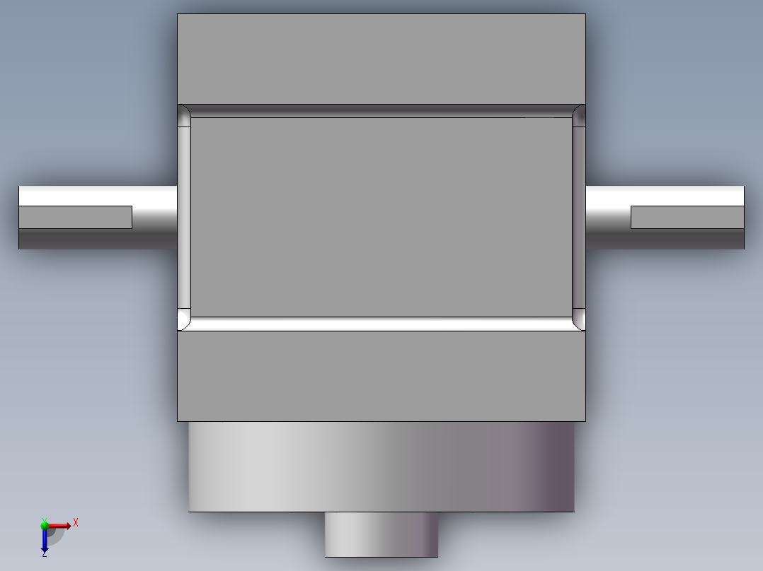 恒技45DF凸缘型分割器俯视图