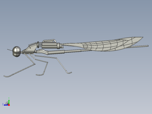 B27-蜻蜓型间谍无人机模型右视缩略图