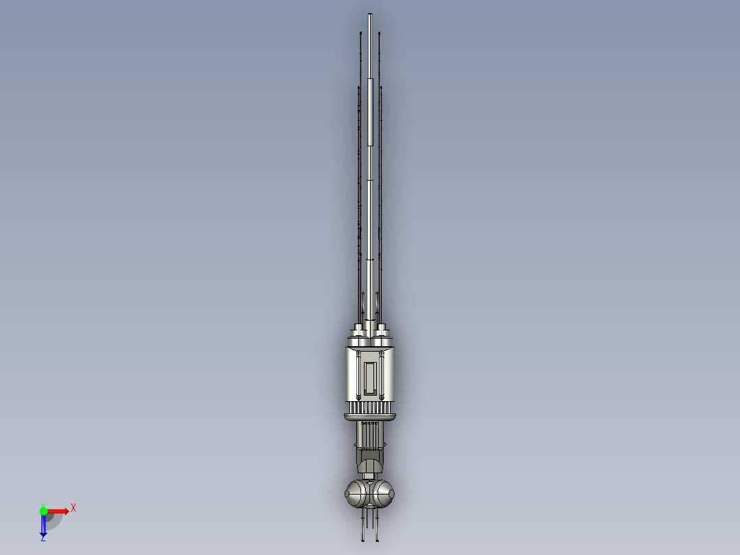 B27-蜻蜓型间谍无人机模型俯视图