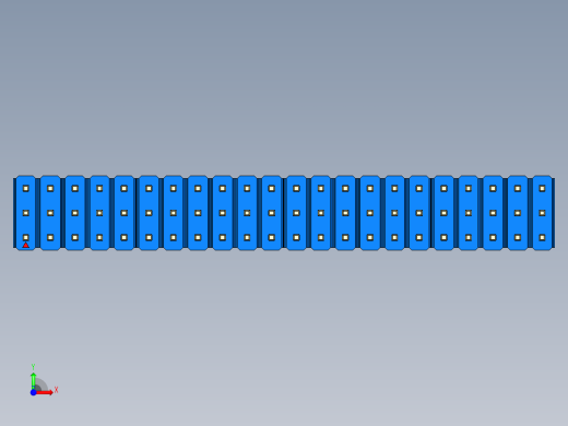 彩色公头100mil（2.54mm）系列-DS1021_blue_3x22p_100mil_Type19_rev1.0前视缩略图
