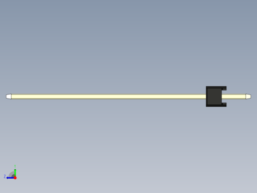 彩色公头100mil（2.54mm）系列-DS1021_black_1x22p_100mil_Type43_rev1.0右视缩略图