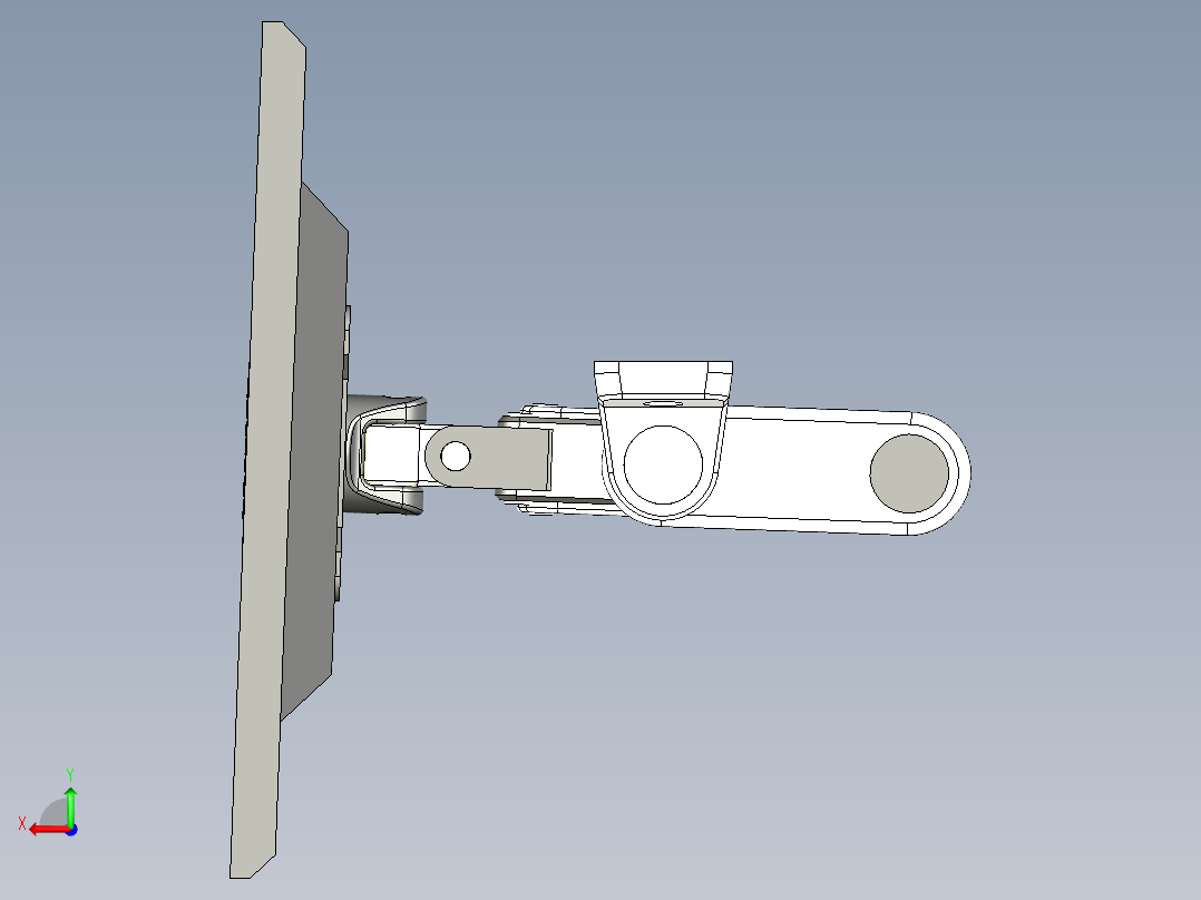 显示器安装支架 两款后视图