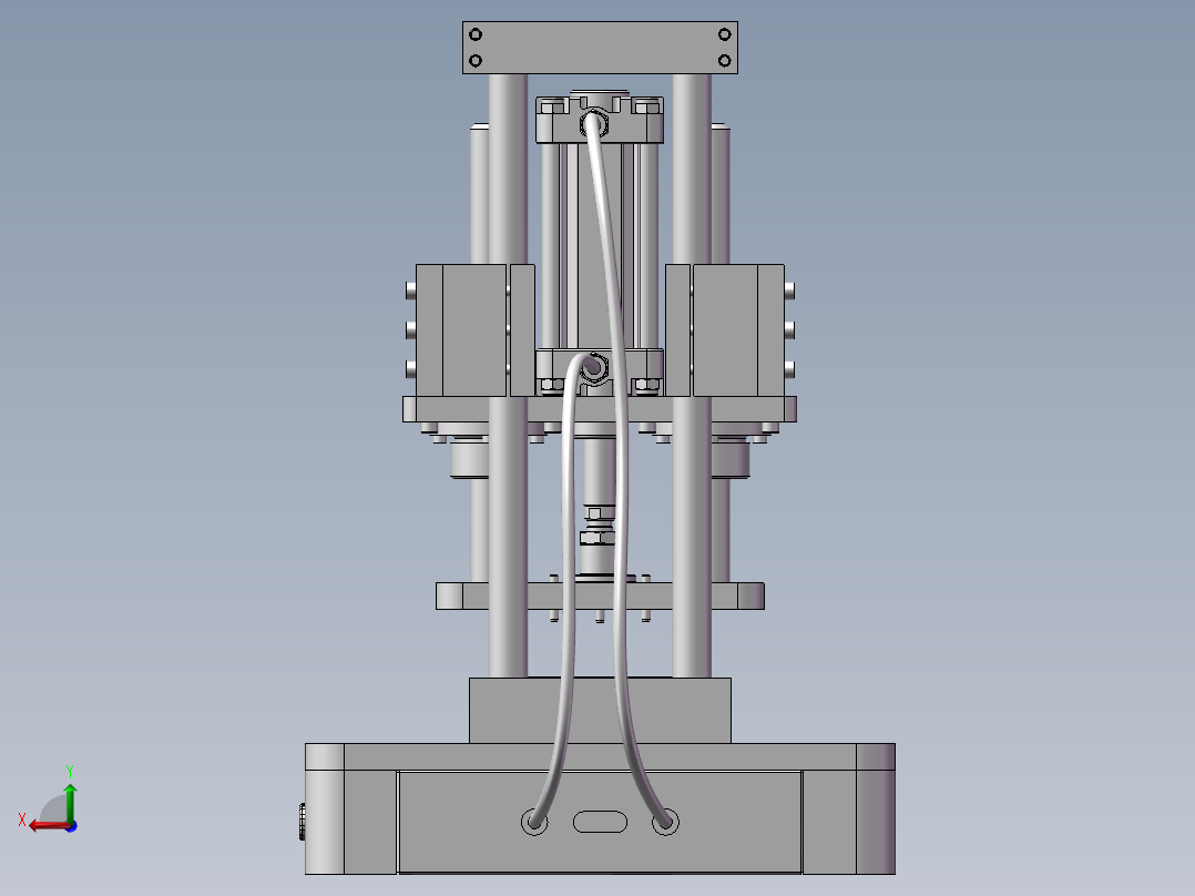一般治具机架后视图