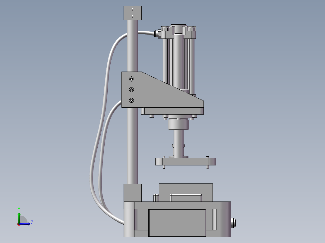 一般治具机架左视图