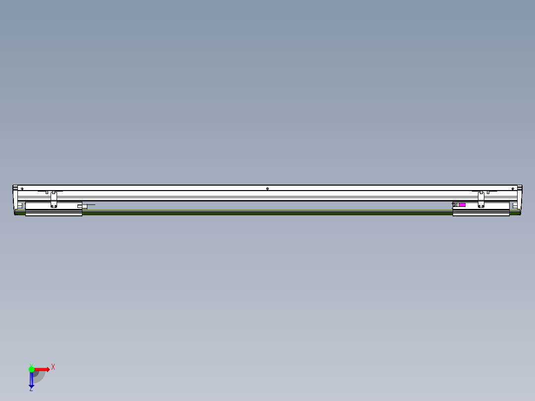威洛博VL系列3d模型模组2VL22H2Y-S1150俯视图
