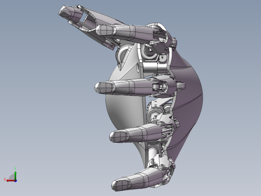 仿生假手指结构设计后视缩略图