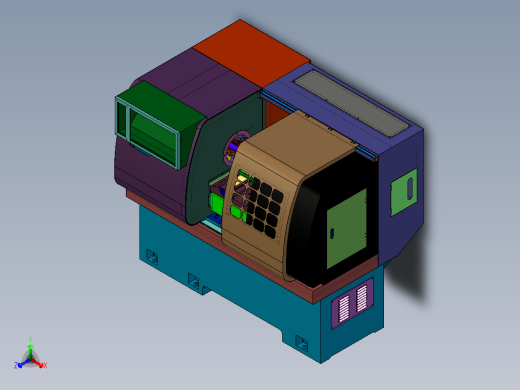 高速精密排刀式数控车床