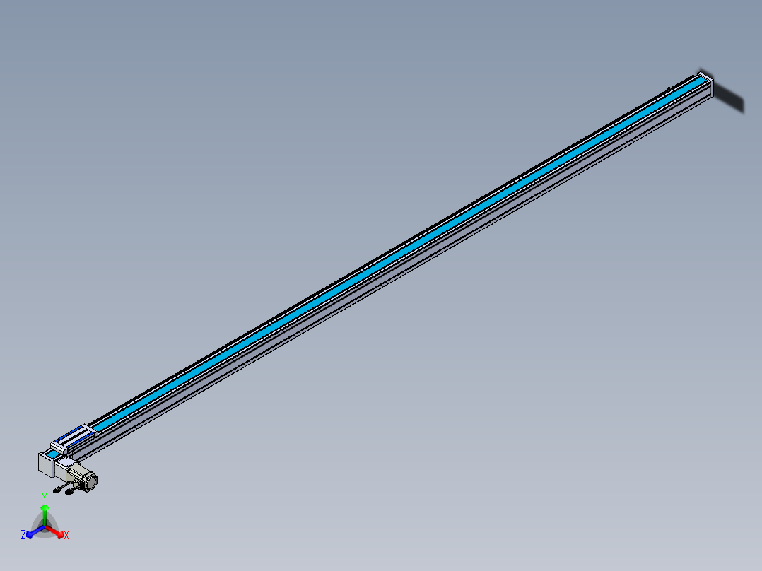 威洛博LB.GB同步带传动--欧规系列LB6A-L130-S2850-BL主视图