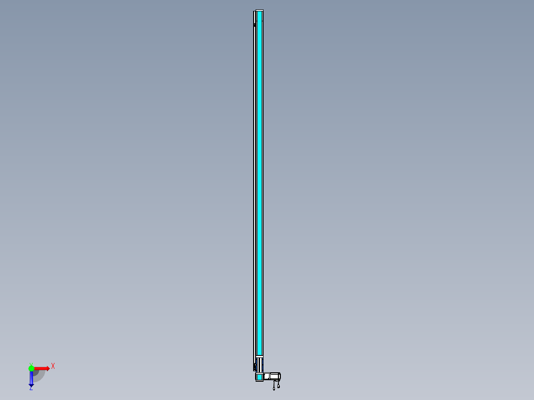 威洛博LB.GB同步带传动--欧规系列LB6A-L130-S2850-BL俯视图