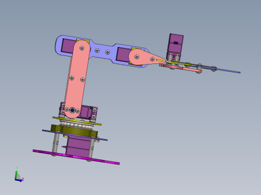锻机自动上料机械手设计含三维SW模型==637152==500ku