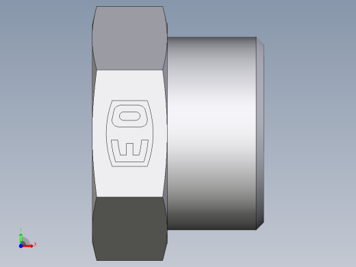 卡套式工业通用硬管接头EO_Blanking_plug_for_tube_ends_ROV25S71X前视缩略图