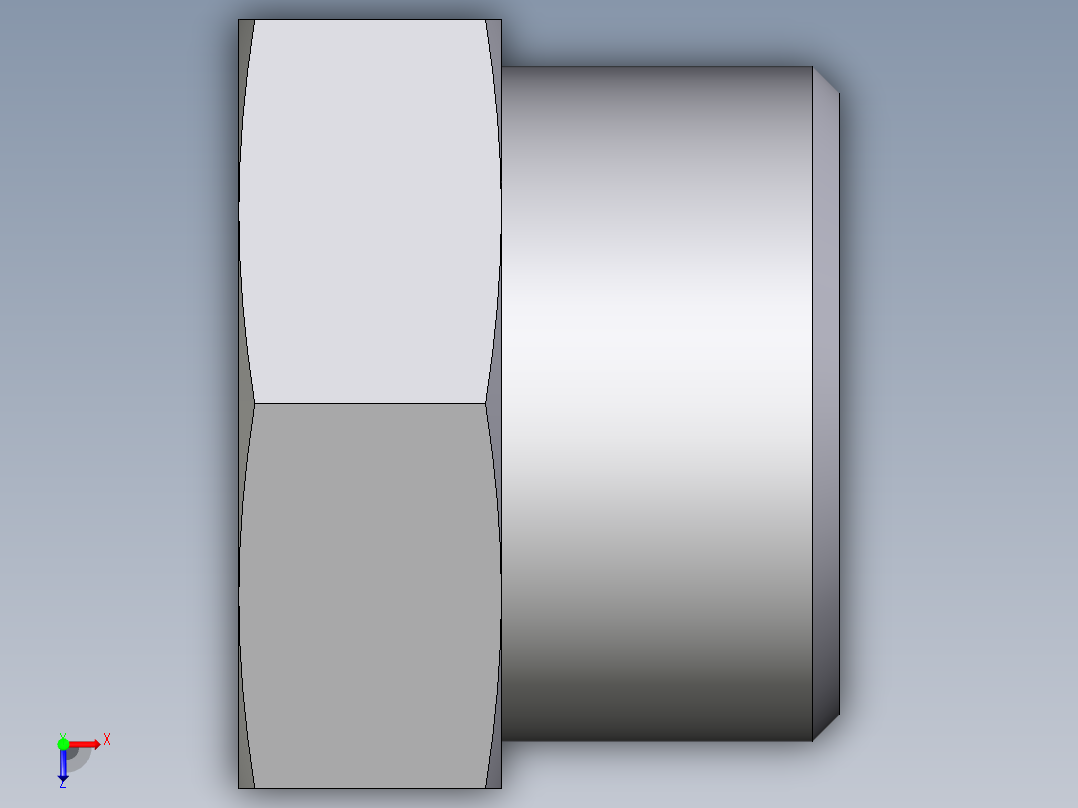 卡套式工业通用硬管接头EO_Blanking_plug_for_tube_ends_ROV25S71X俯视图