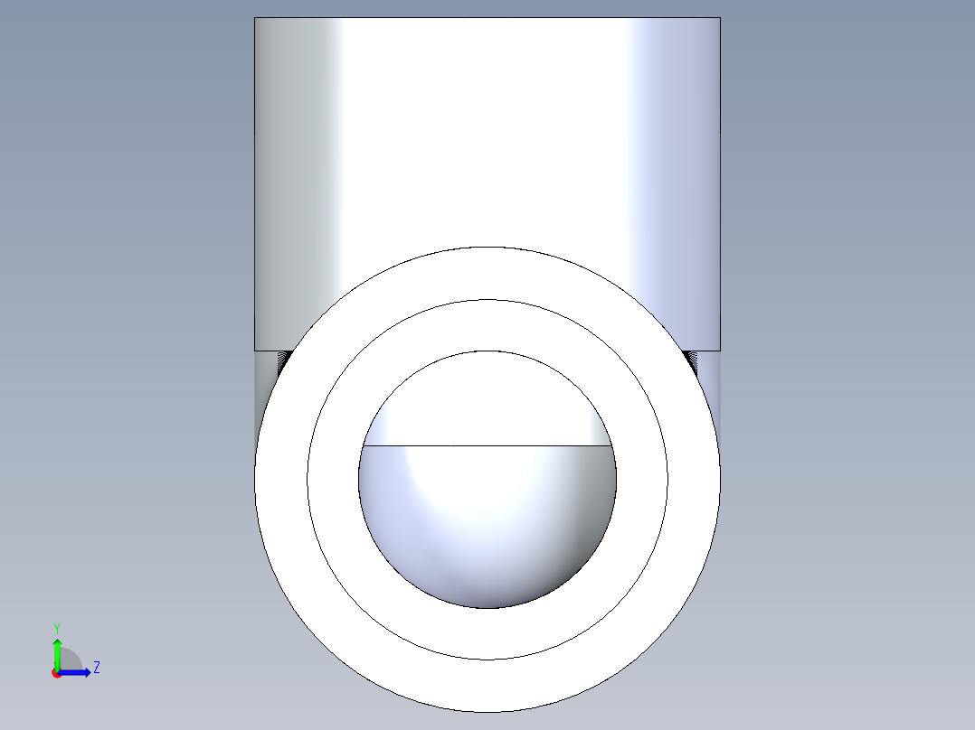 聚氯乙烯配件06-Sch80_90Elbow_SxFPT_807-010 _1in左视图