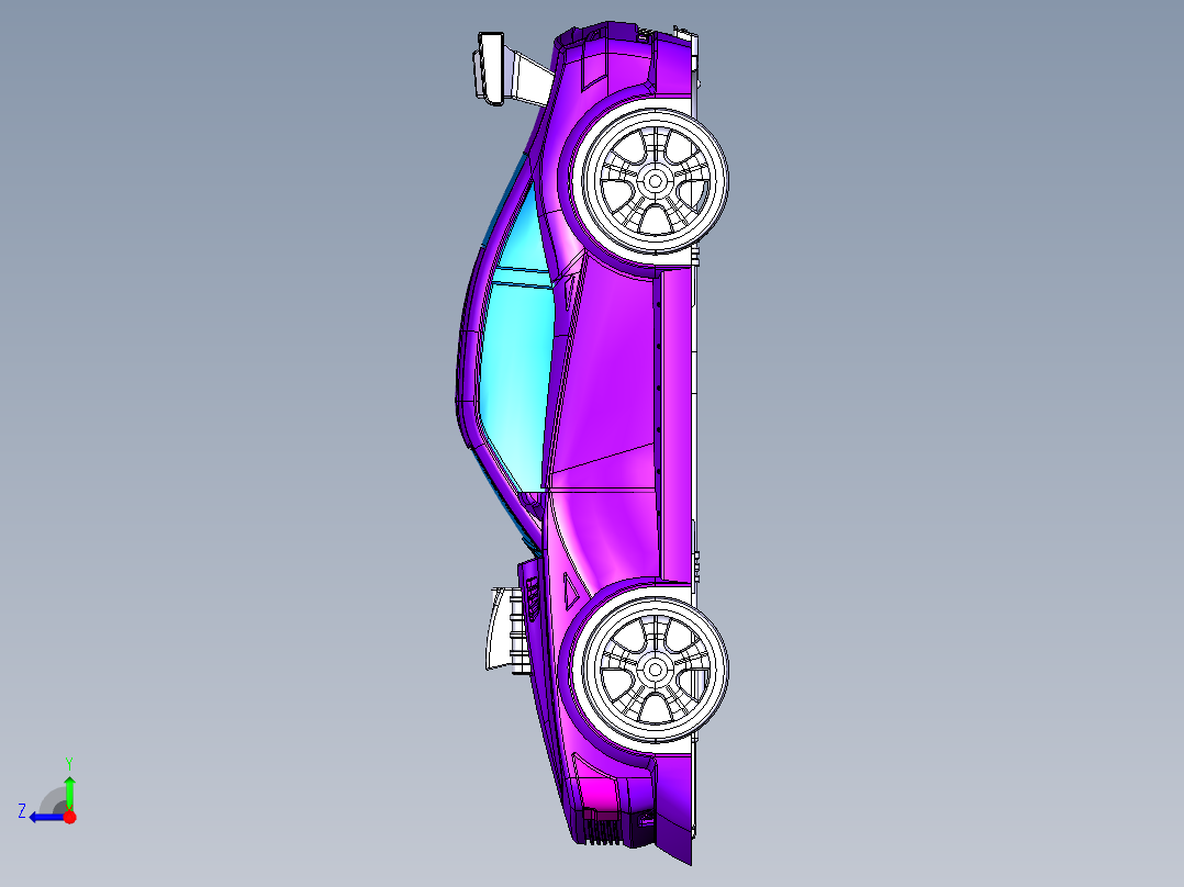 玩具赛车 STP右视图