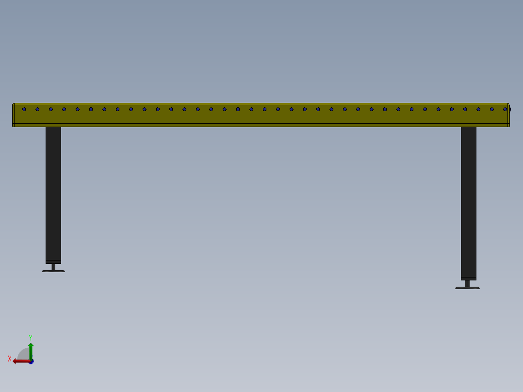 滚筒输送带m-sw后视图