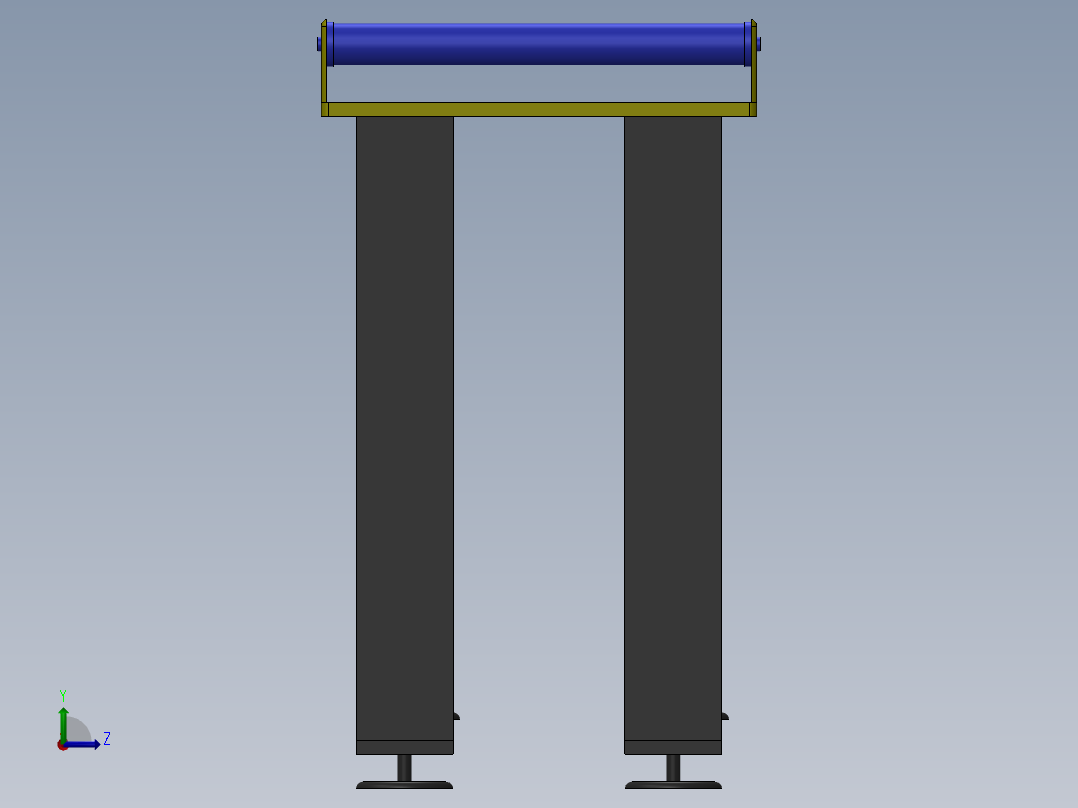 滚筒输送带m-sw左视图
