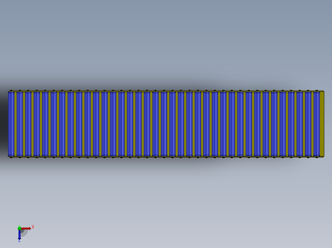 滚筒输送带m-sw俯视图