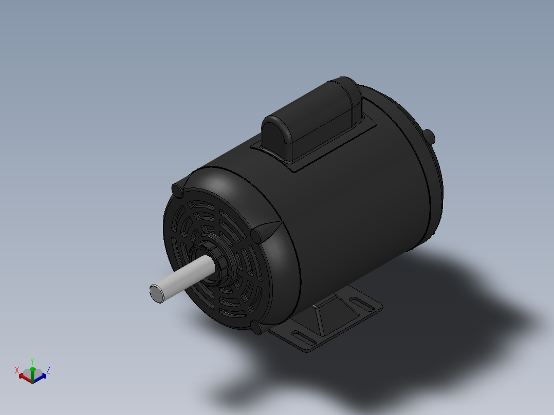 电机正等轴测图