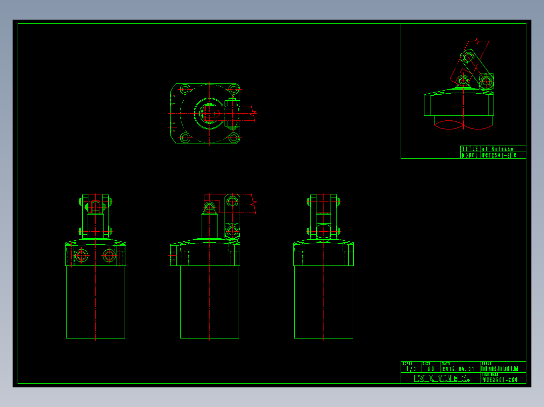 KOSMEKWCE2501-2SC多系列多零件图纸模型多系列多零件图纸模型
