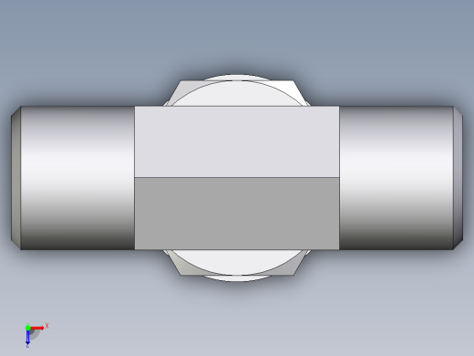 卡套式工业通用硬管接头EO_Adjustable_locknut_branch_tee_TEE06SROMDCF俯视缩略图