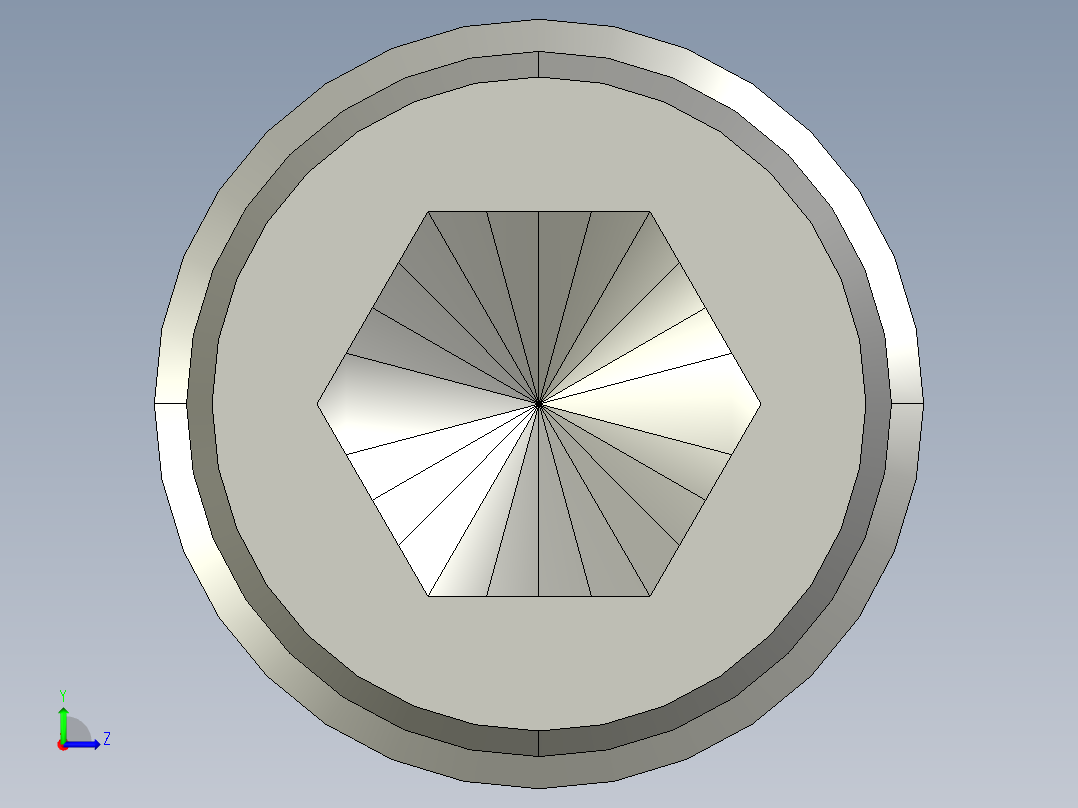 推力螺絲(塑膠頭)2276-3D多系列多零件图纸模型左视图