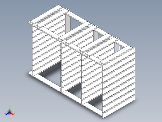 鞋架2正等轴测缩略图