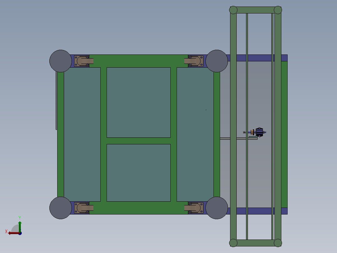 全自动单刀双伺服精车机(三木转子)sw18可编辑+工程图后视图
