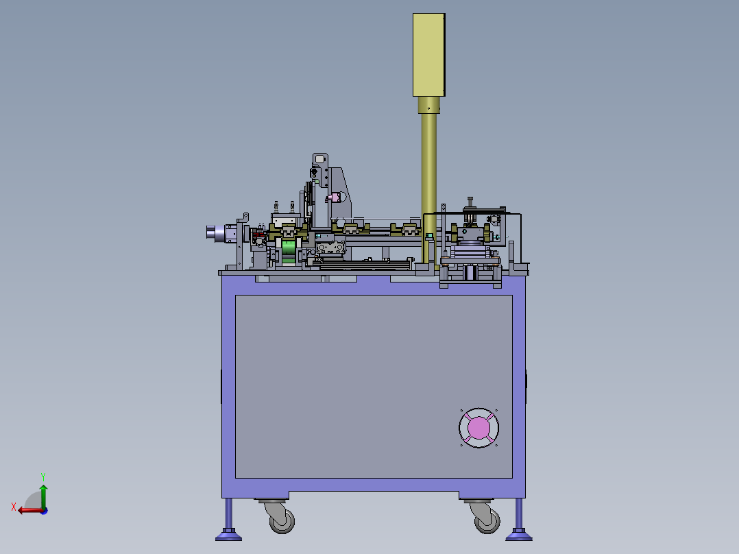 一种产线开治具下料设备sw18可编辑后视图